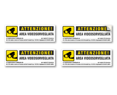 ADESIVI AREA VIDEOSORVEGLIATA 15X5 CM READYPRINT.IT (1)