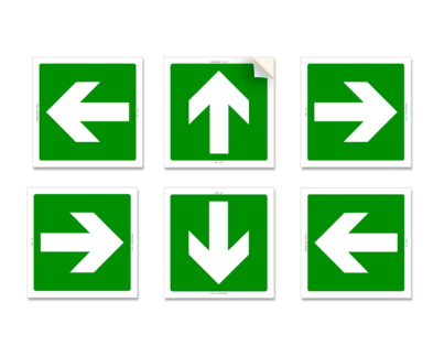 FRECCE ADESIVE USCITA EMERGENZA READYPRINT.IT