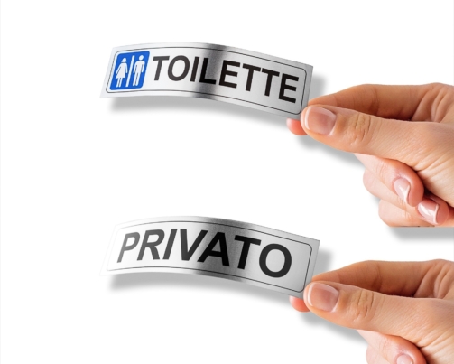 TARGHETTE TOILETTE PRIVATO ARGENTO READYPRIT.IT (5)