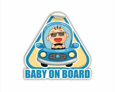 ADESIVO BABY ON BOARD 12X12 CM AZZURRO READYPRINT.IT (1)