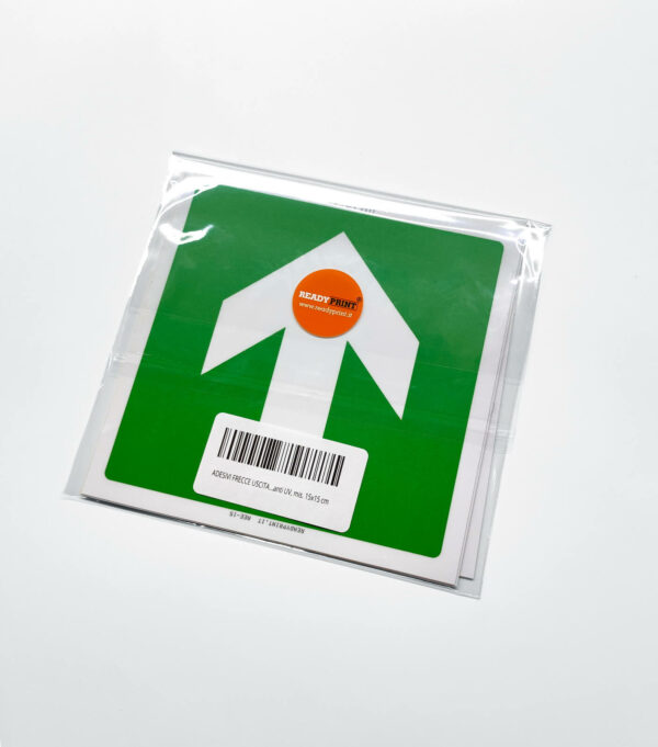 FRECCIA USCITA EMERGENZA 15X15 CM READYPRINT.IT