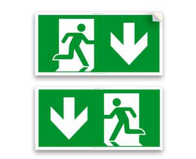 USCITA DI SICUREZZA FRECCIA IN BASSO READYPRINT.IT