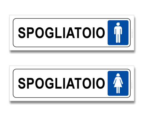 ADESIVI SPOGLIATOIO UOMO DONNA