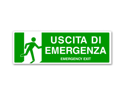 ADESIVI USCITA EMERGENZA ITA 30X10 CM