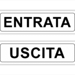 ENTRATA USCITA ADESIVI BIANCHI