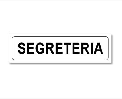 SEGRETERIA ADESIVO 20X5 CM