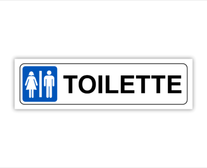 TOILETTE UOMO DONNA ADESIVO