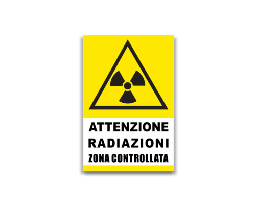 ADESIVO PERICOLO RADIAZIONI READYPRINT.IT