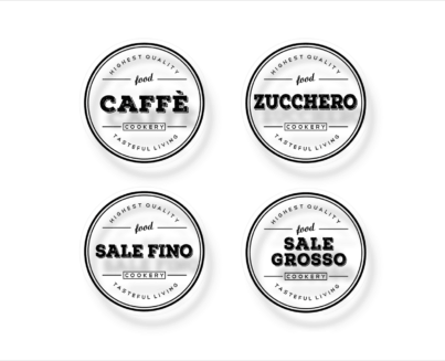 SALE ZUCCHERO E CAFFE' ADESIVI READYPRINT.IT