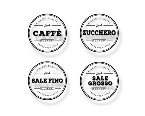 SALE ZUCCHERO E CAFFE' ADESIVI READYPRINT.IT